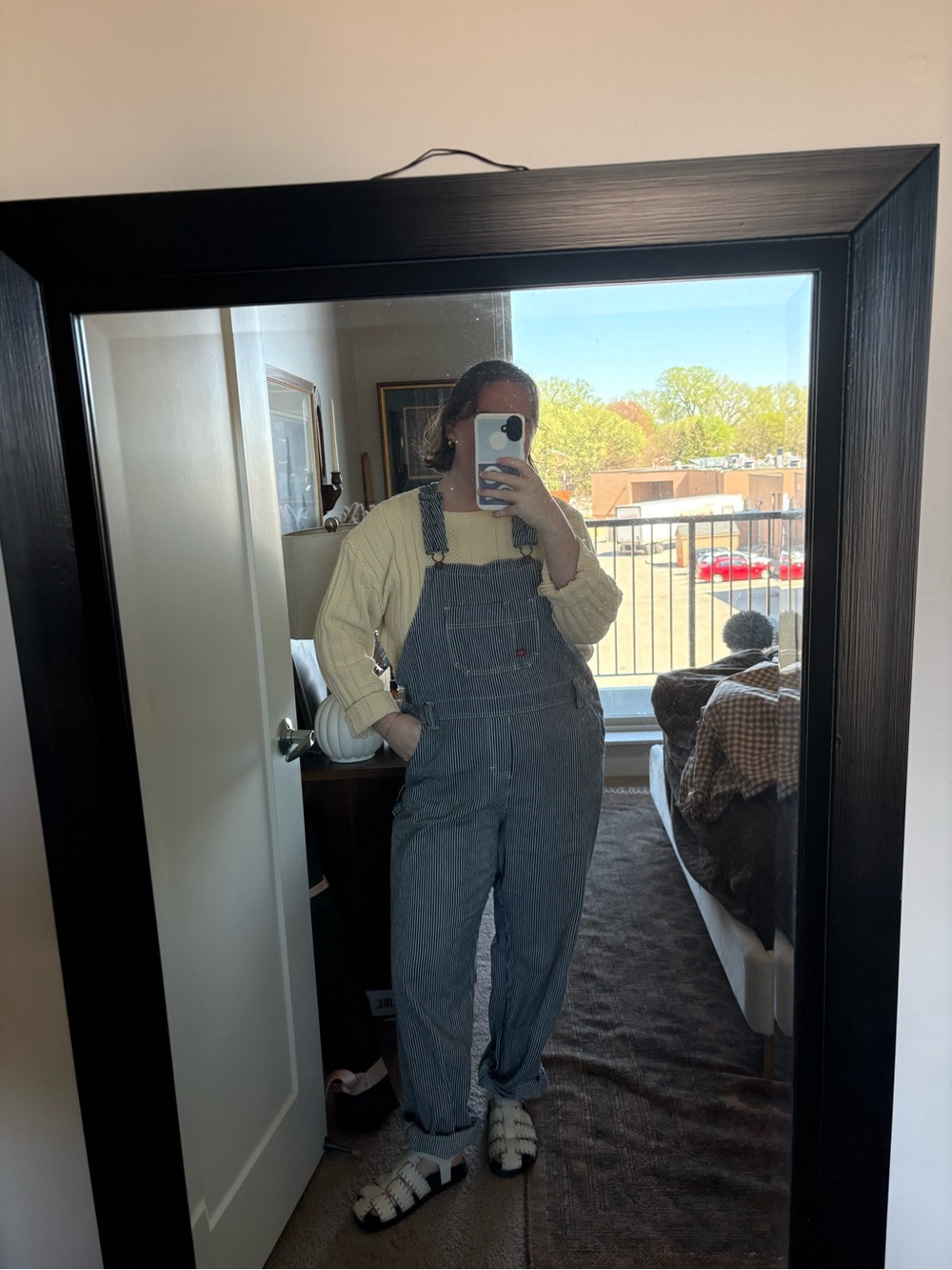 Dickies Striped Denim Overalls